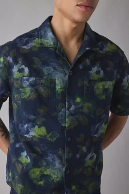 BDG Floral Washed Cotton Short Sleeve Shirt
