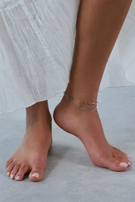 Waterproof Layered Double Chain Anklet