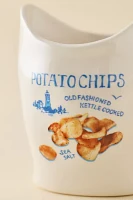 Chip Bag Ceramic Pencil Holder