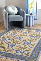 Bow Demask Screen Printed Rug
