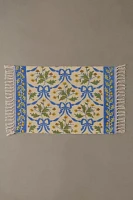 Bow Demask Screen Printed Rug