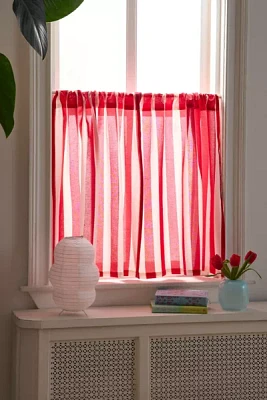 Striped Patterned Café Curtain Set