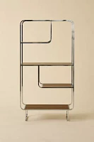 Alana Chrome 4-Tiered Bookshelf