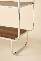 Alana Chrome 4-Tiered Bookshelf