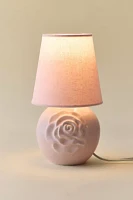 Sculpted Rose Mini Table Lamp