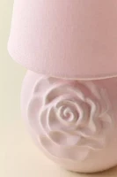 Sculpted Rose Mini Table Lamp