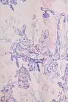 Bunny Toile Patterned Shower Curtain