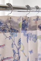 Preppy Toile Patterned Shower Curtain
