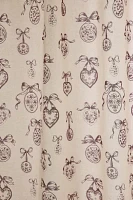 Locket Frame Patterned Shower Curtain