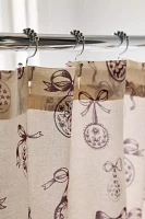 Locket Frame Patterned Shower Curtain