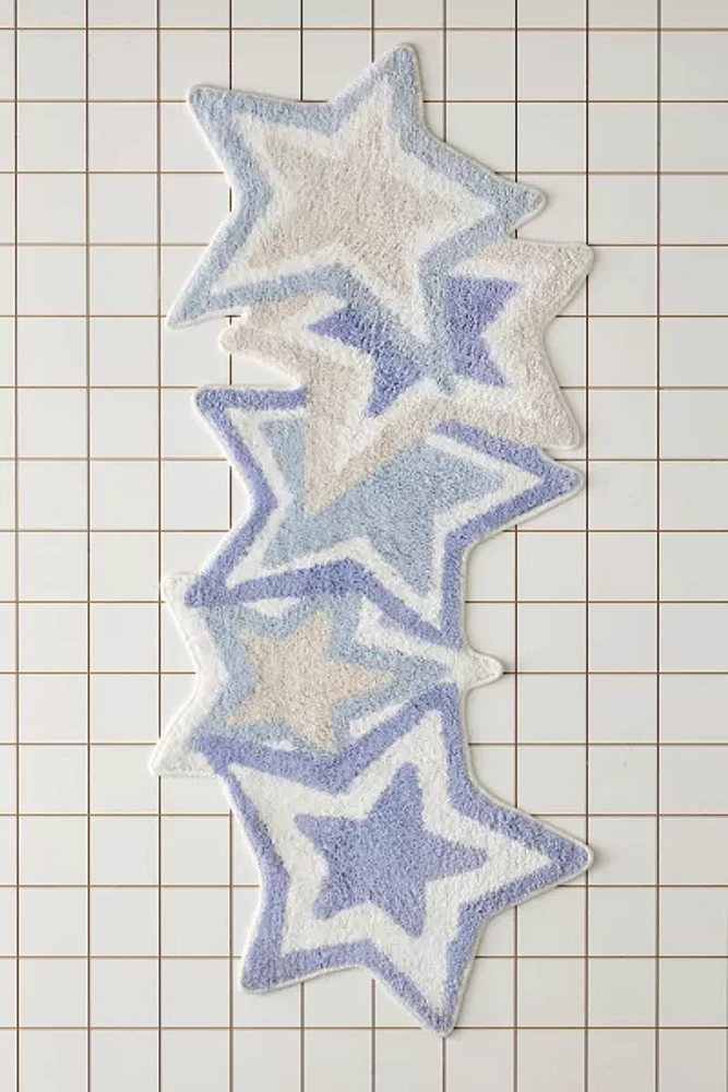 Star Runner Tufted Bath Mat