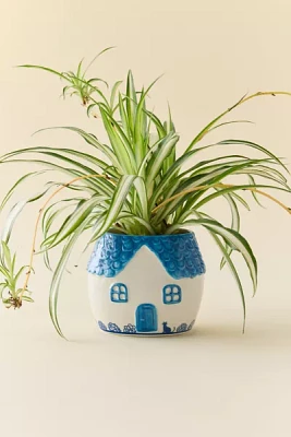 Delft House Ceramic Planter