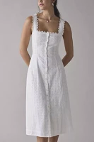 Kimchi Blue Mariana Eyelet Lace Button-Front Midi Dress