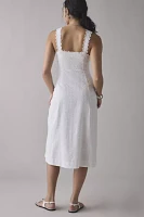 Kimchi Blue Mariana Eyelet Lace Button-Front Midi Dress
