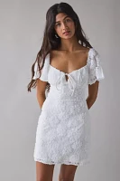 Kiss The Sky Textured Floral Mini Dress