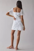 Kiss The Sky Textured Floral Mini Dress