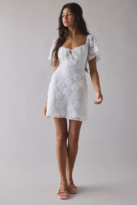 Kiss The Sky Textured Floral Mini Dress
