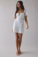 Kiss The Sky Textured Floral Mini Dress