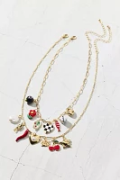 Roll The Dice Layering Charm Necklace Set