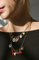 Roll The Dice Layering Charm Necklace Set