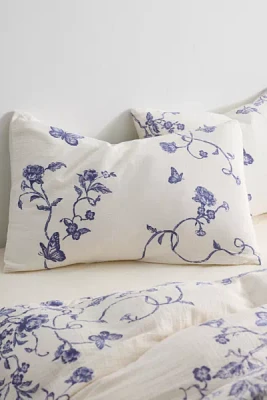 Bunny Toile Patterned Cotton Gauze Sham Set