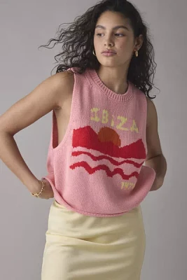 BDG Capri Destination Graphic Knit Vest Top