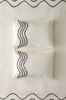 Wiggle Bordered Tufted Sham Set
