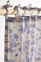 Preppy Toile Patterned Café Curtain Set