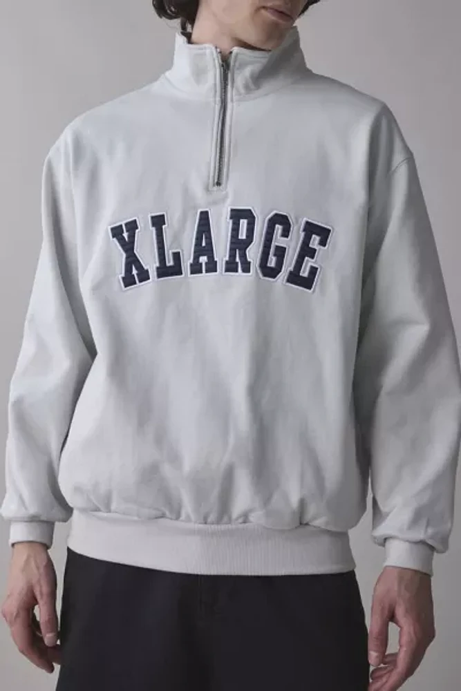 XLARGE Arch Logo Graphic Half Zip Pullover Sweatshirt