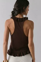 Kimchi Blue Solis Ruffle Racerback Vest