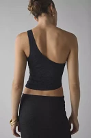 UO Harlow Lace Asymmetrical One-Shoulder Crop Top