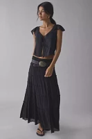 Kimchi Blue Cameron Lace Trim Tie-Front Top