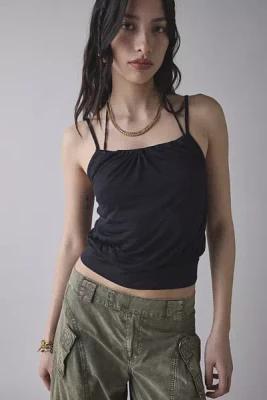 BDG Ocean Boulevard Cinched Halter Layered Tank Top
