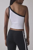 UO Penny Ribbed Knit One-Shoulder Crop Top