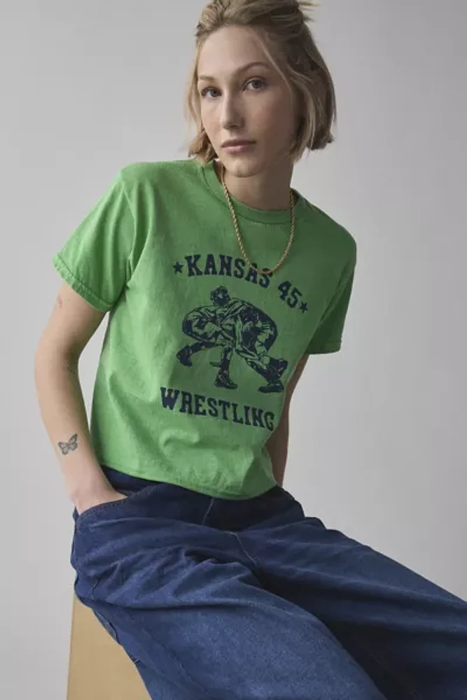 Kansas Wrestling Graphic Slim Tee