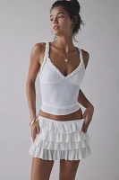 Out From Under Cammy Ruffle Trim Micro Skort
