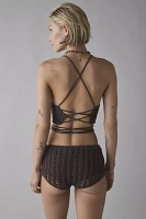 Out From Under Delilah Crochet Low-Rise Hot Pant