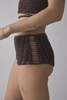 Out From Under Delilah Crochet Low-Rise Hot Pant