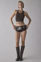 Out From Under Delilah Crochet Low-Rise Hot Pant
