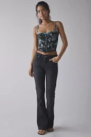 Out From Under Petunia Fields Ribbon Trim Lace Corset Top