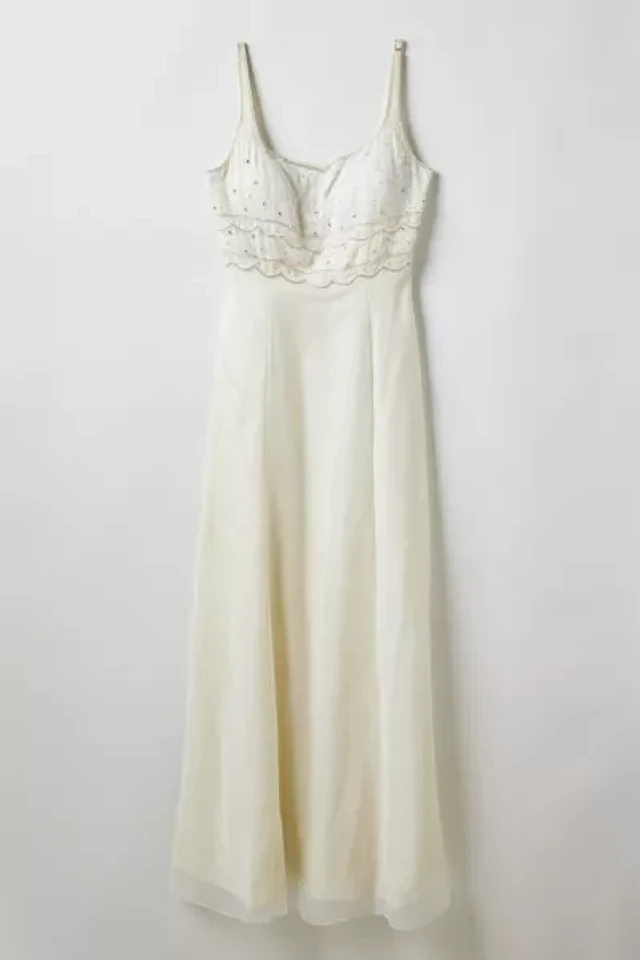 seashell beaded dress PatBo Beaded Seashell Cutout Maxi Dress main image 0