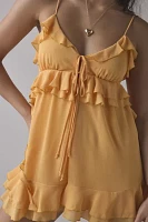 Kimchi Blue Mariah Tie-Front Ruffle Romper