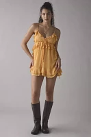 Kimchi Blue Mariah Tie-Front Ruffle Romper