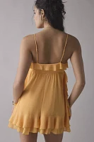 Kimchi Blue Mariah Tie-Front Ruffle Romper
