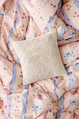 C**** Doily Throw Pillow