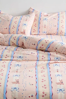 Molly Floral Stripe Patterned Duvet Set