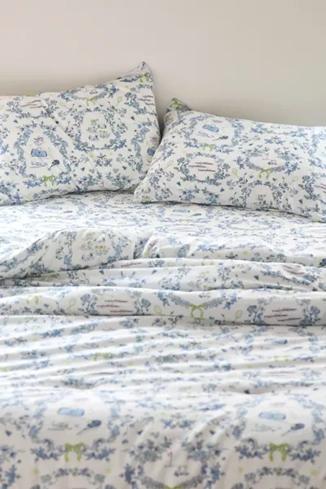 Preppy Toile Patterned Core Sheet Set