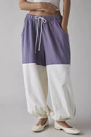 Out From Under Kai Mixed Media Extreme Barrel Joggers