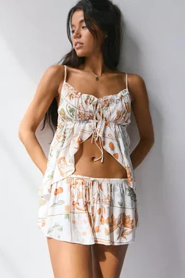 Out From Under Hydra Tie-Front Flyaway Cami & Micro Short Set