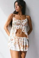 Out From Under Hydra Tie-Front Flyaway Cami & Micro Short Set